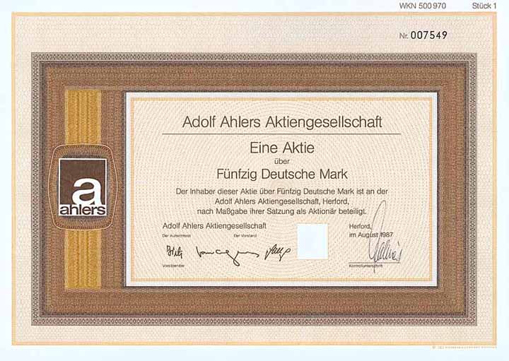 Adolf Ahlers AG