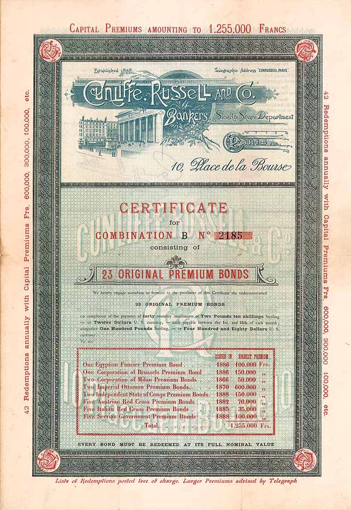 Cunliffe, Russel & Co. Bankers