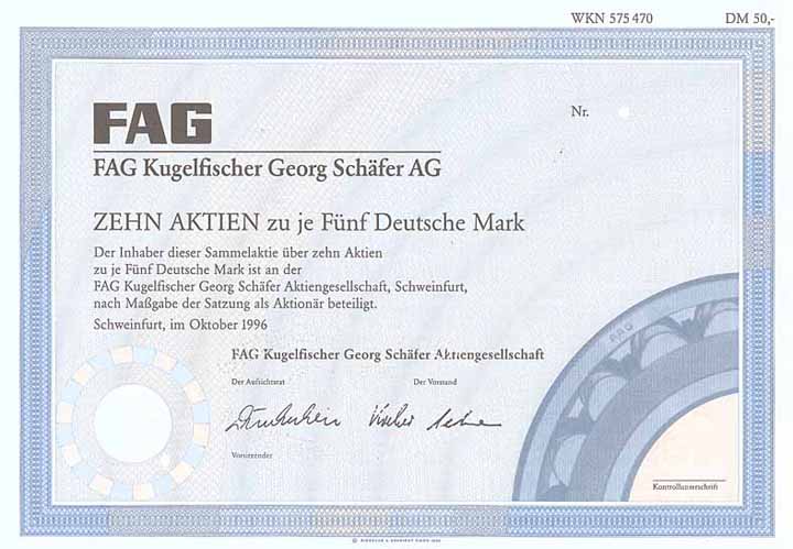 FAG Kugelfischer Georg Schäfer KGaA
