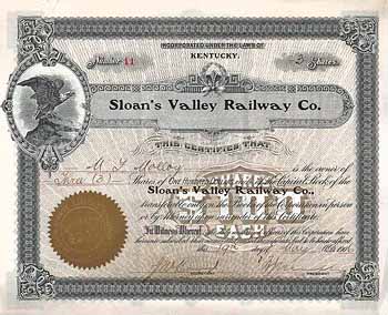 Sloan’s Valley Railway