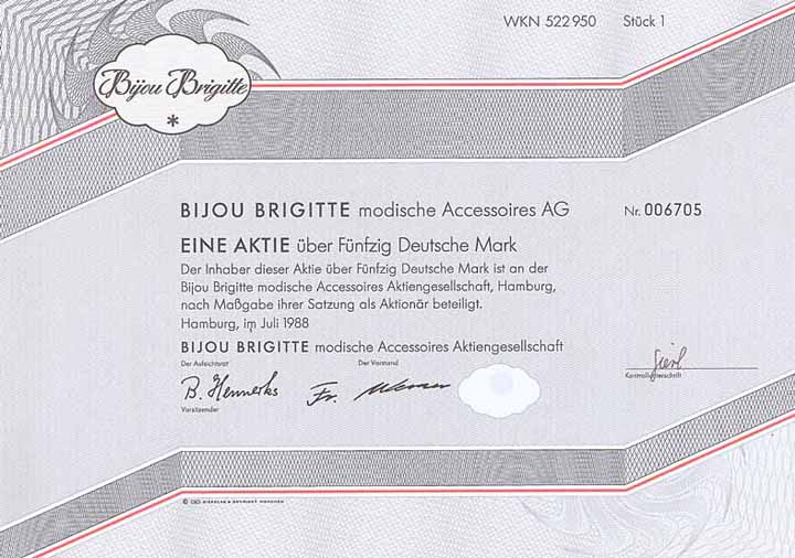 Bijou Brigitte modische Accessoires AG