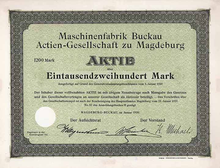 Maschinenfabrik Buckau R. Wolf AG