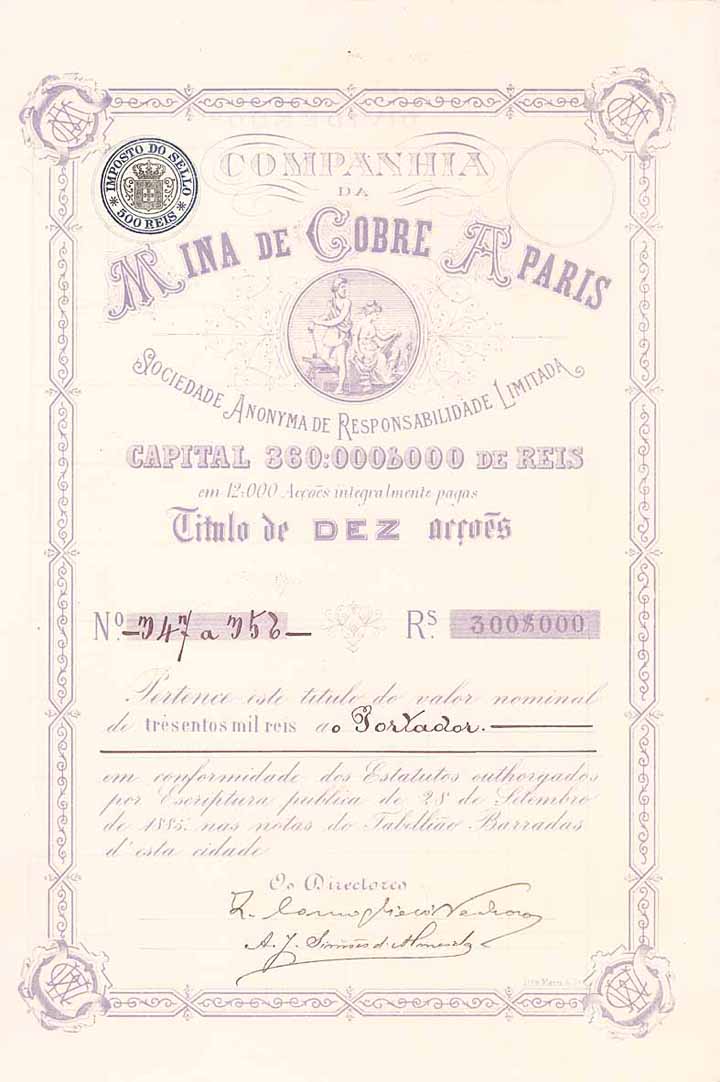 Cia. da Mina de Cobre a Paris S.A.