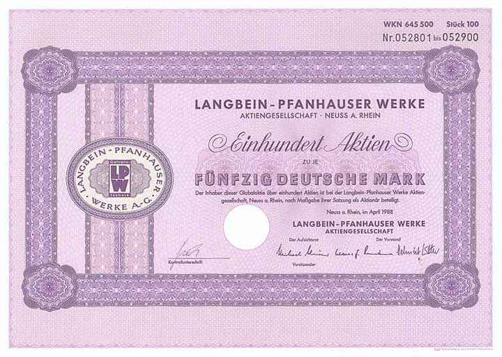 Langbein-Pfanhauser Werke AG