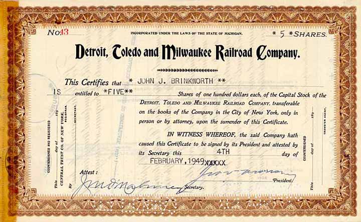 Detroit, Toledo & Milwaukee Railroad