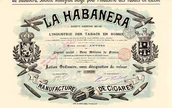 LA HABANERA S.A. Belge pour l'Industrie des Tabacs en Russie