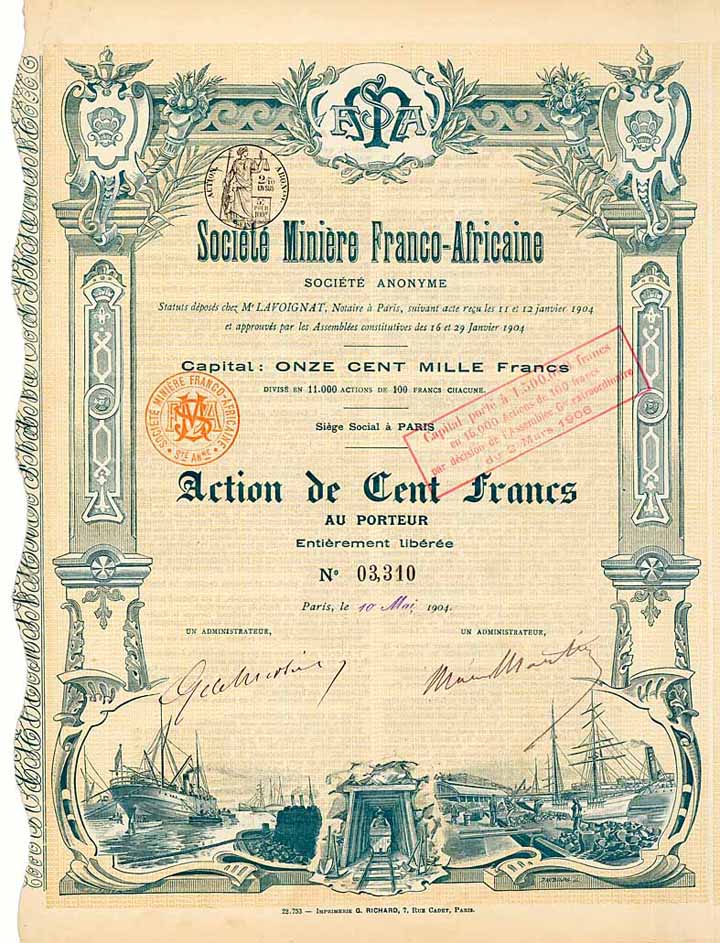 Soc. Minière Franco-Africaine S.A.