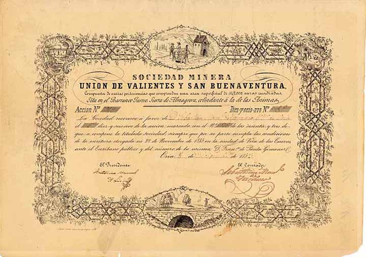 Sociedad Minera Union de Valientes Y San Buenaventura