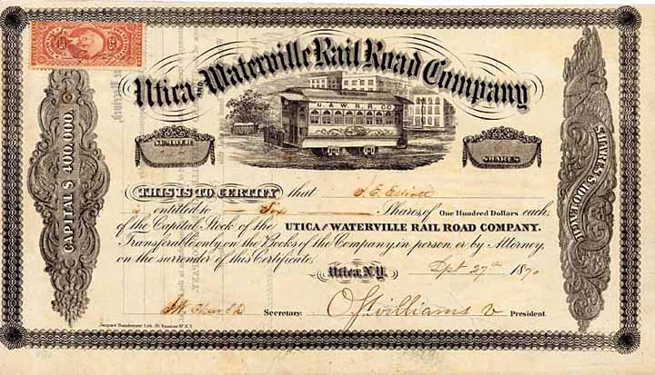 Utica & Waterville Rail Road Co.