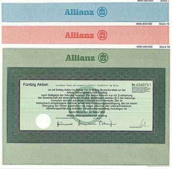 Allianz AG Holding (3 Stücke)