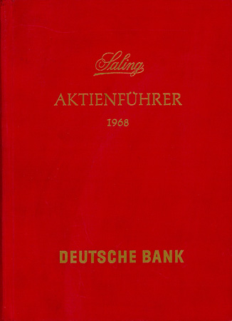 Saling Aktienführer 1968