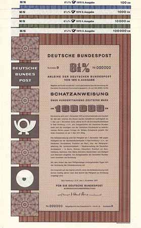 Deutsche Bundespost (4 Stücke)