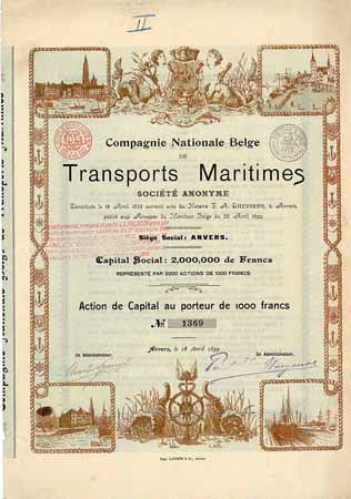 Cie. Nationale Belge de Transports Maritimes S.A.