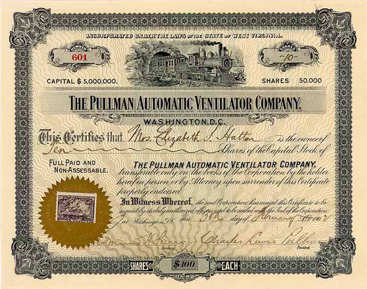 Pullman Automatic Ventilator Co.