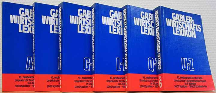 Gablers Wirtschaftslexikon (6 Bände)