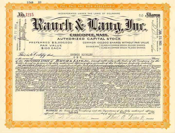 Rauch & Lang Inc.