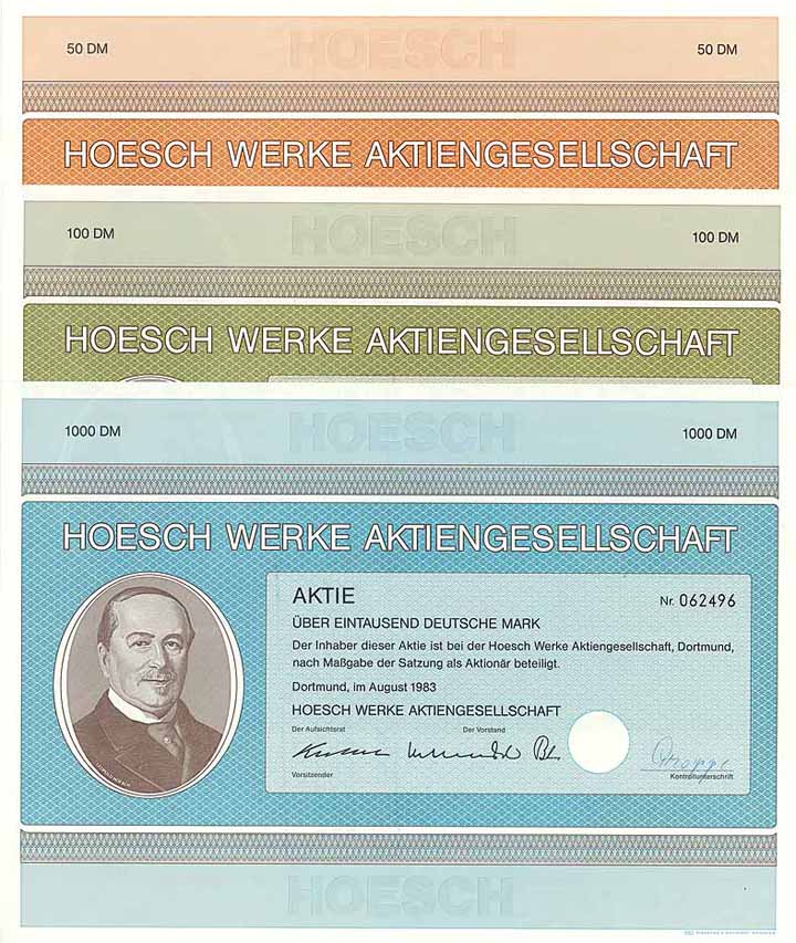Hoesch Werke AG (3 Stück)