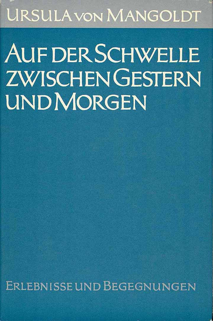 Auf der Schwelle zwischen Gestern und Morgen