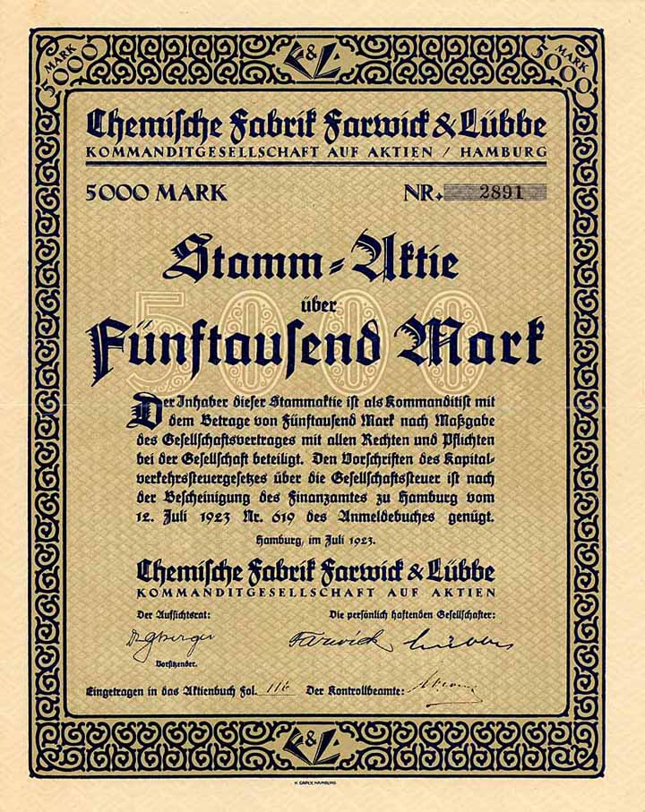 Chemische Fabrik Farwick & Lübbe KGaA