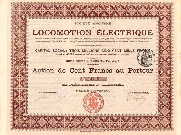 S.A. de Locomotion Électrique