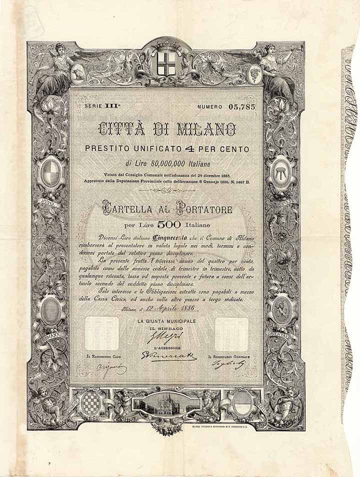 Citta di Milano / Stadt Mailand