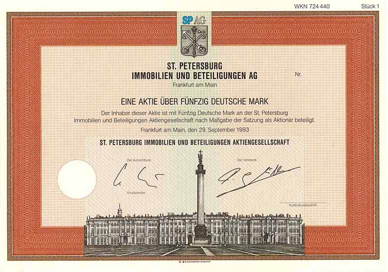 St. Petersburg Immobilien und Beteiligungen AG