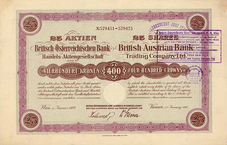 Britisch-Österreichische Bank- und Handels-AG