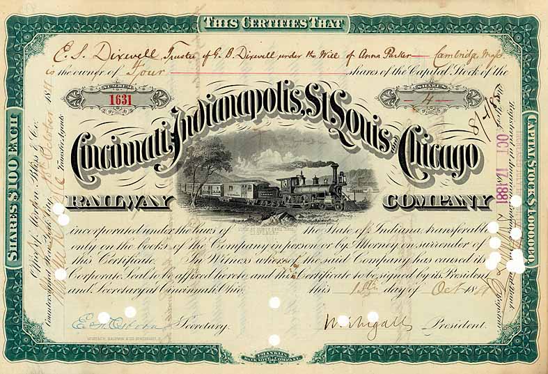 Cincinnati, Indianapolis, St. Louis & Chicago Railway (OU M.E. Ingalls)