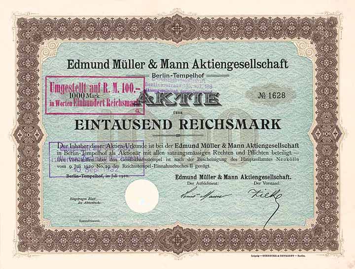 Edmund Müller & Mann AG