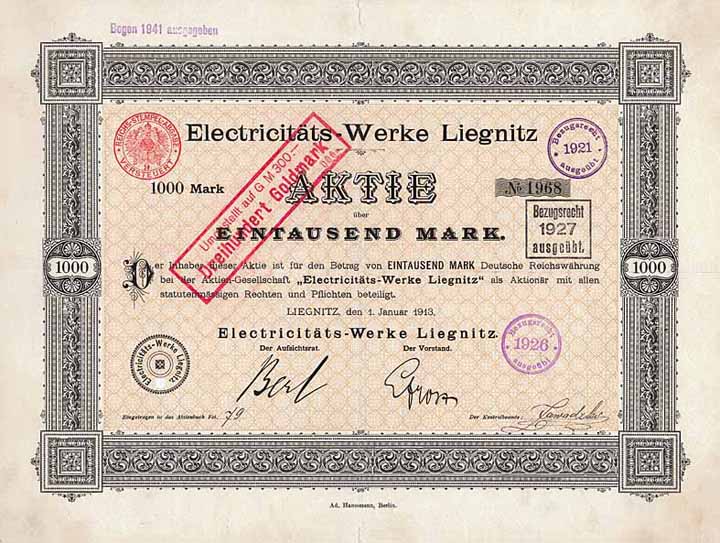 Electricitäts-Werke Liegnitz