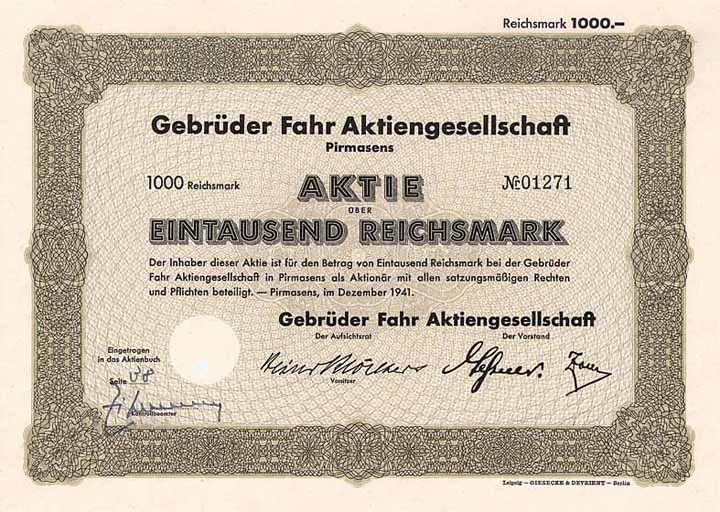 Gebrüder Fahr AG