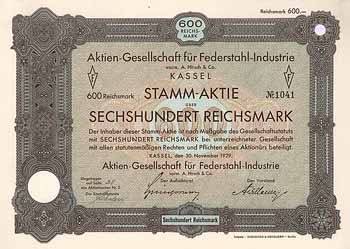 AG für Federstahl-Industrie vormals A. Hirsch & Co.