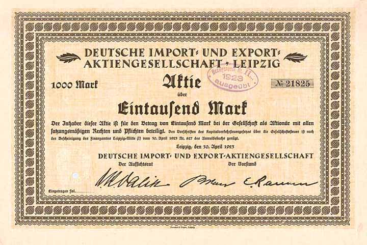 Deutsche Import- und Export-AG