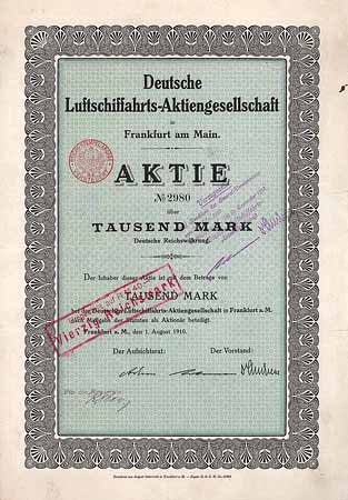 Deutsche Luftschifffahrts-AG (ab 1913 VZ-Aktie)