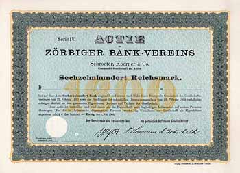 Zörbiger Bank-Verein von Schroeter, Koerner & Comp. KGaA