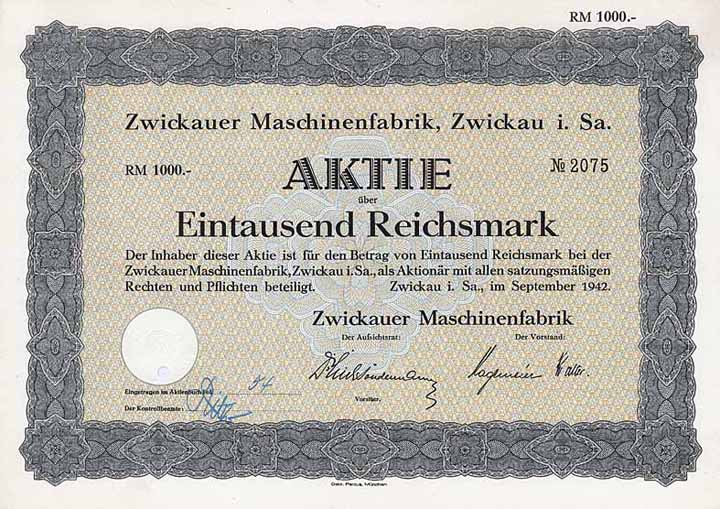 Zwickauer Maschinenfabrik (ausgegeben 1943)