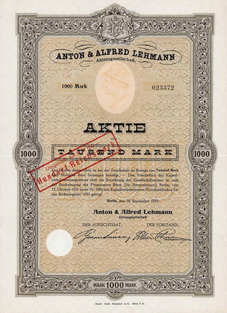 Anton & Alfred Lehmann AG