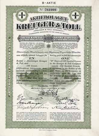 AB Kreuger & Toll (Kreuger & Toll Company)