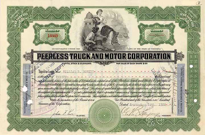 Peerless Truck and Motor Corp.