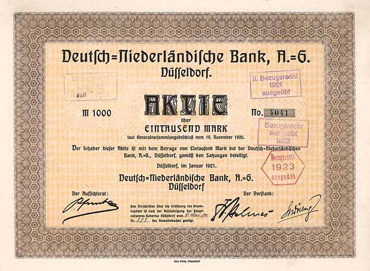 Deutsch-Niederländische Bank AG