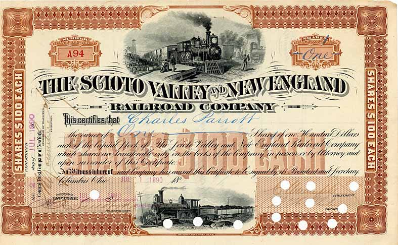 Scioto Valley & New England Railroad