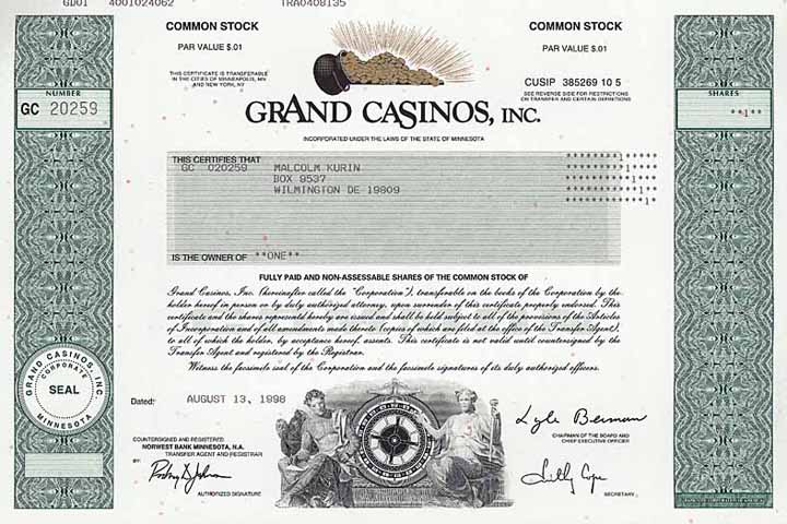 Grand Casinos, Inc.