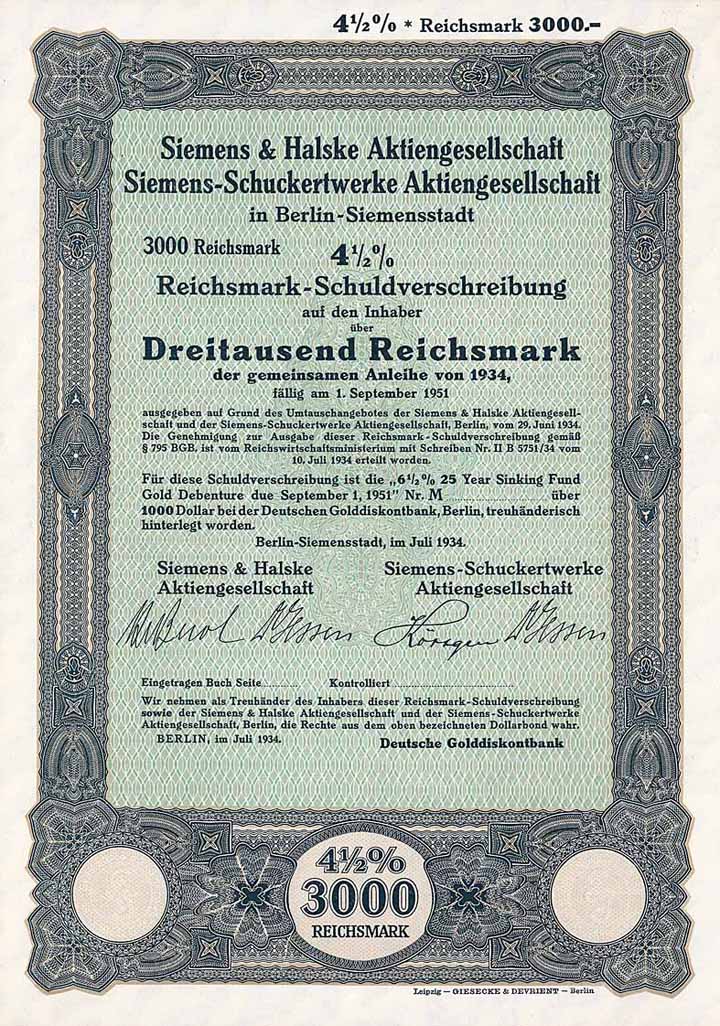 Siemens & Halske AG, Siemens-Schuckertwerke