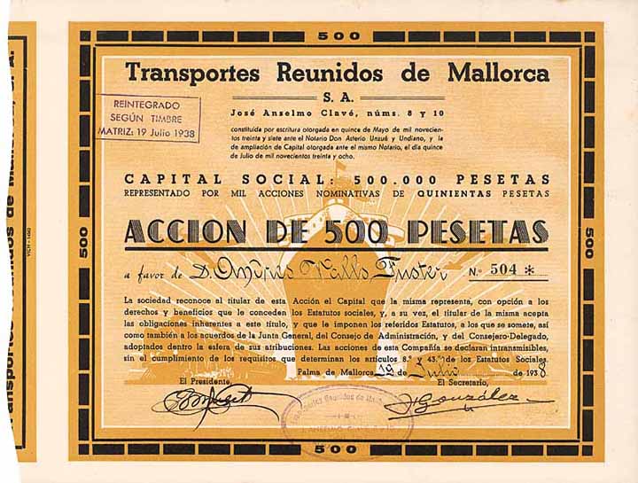 Transportes Reunidos de Mallorca S.A.