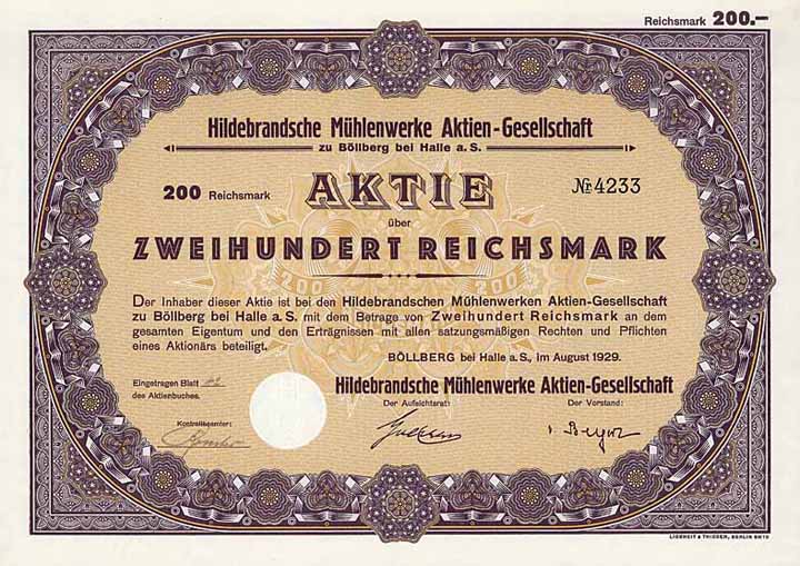 Hildebrandsche Mühlenwerke AG