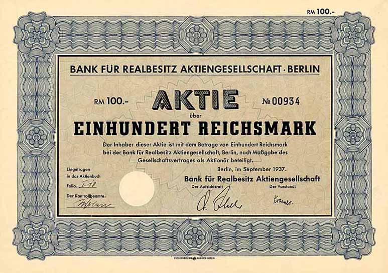 Bank für Realbesitz AG