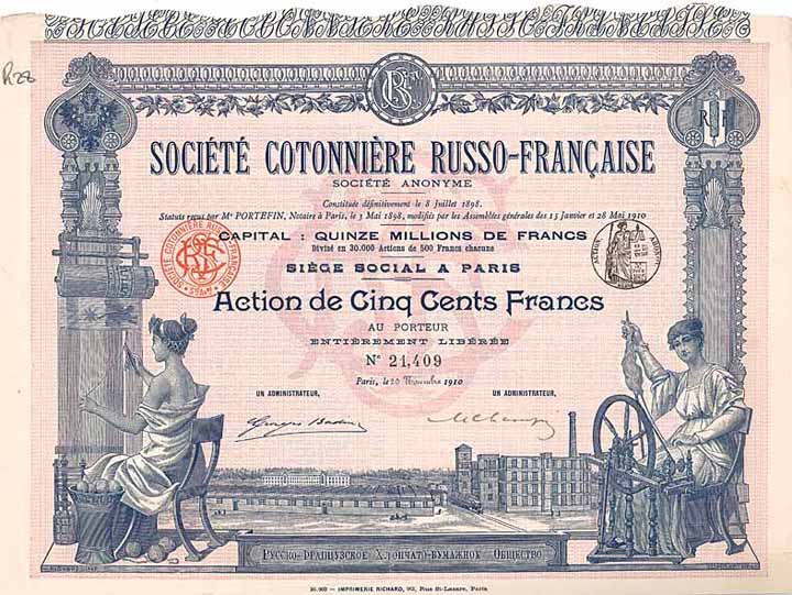 Société Cotonnière Russo-Francaise S.A.