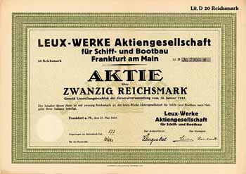 Leux-Werke AG für Schiff- und Bootbau