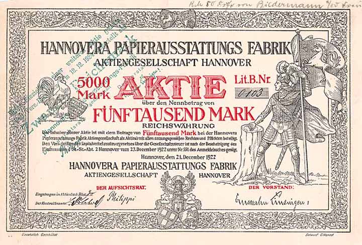 Hannovera Papierausstattungs Fabrik AG