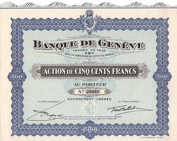 Banque de Gèneve